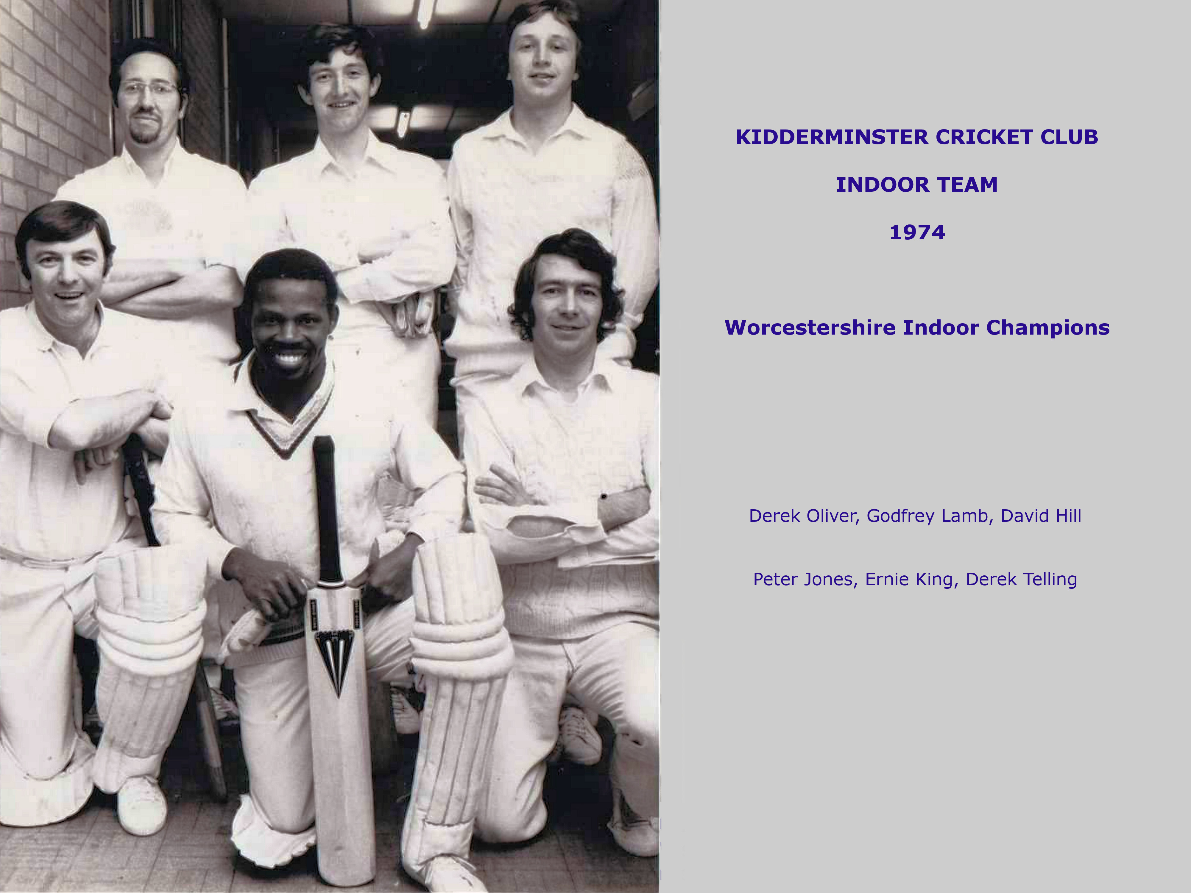 Worcestershire Indoor Champions 1974